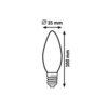 Rabalux 1527 Filament-LED LED žárovka E14 | Přírodní bílá | 42W