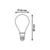 Rabalux 1528 Filament-LED LED žárovka E14 | Teplá bílá | 4W