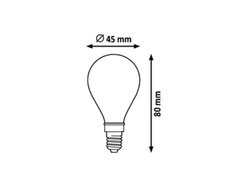 Rabalux 1528 Filament-LED LED žárovka E14 | Teplá bílá | 4W
