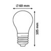 Rabalux 1550 Filament-LED LED žárovka E27 | Teplá bílá | Stmívatelné | 7,2W