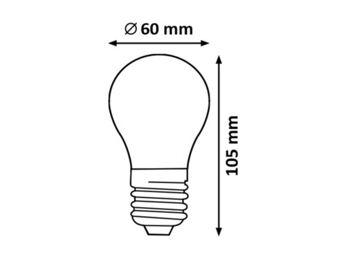 Rabalux 1550 Filament-LED LED žárovka E27 | Teplá bílá | Stmívatelné | 7,2W