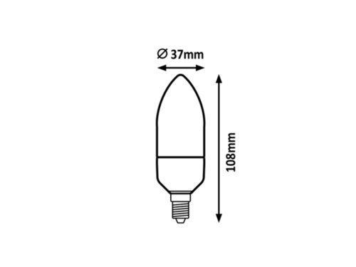 Rabalux 1569 SMD-LED LED žárovka E14 | Přírodní bílá | 8W
