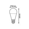 Rabalux 1570 SMD-LED LED žárovka E27 | Studená bílá | 8W