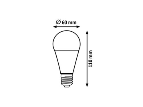 Rabalux 1570 SMD-LED LED žárovka E27 | Studená bílá | 8W