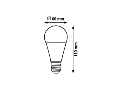 Rabalux 1571 SMD-LED LED žárovka E27 | Studená bílá | 9W