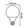 Rabalux 1577 SMD-LED LED žárovka E27 | Teplá bílá | 13W