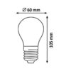 Rabalux 1609 Filament-LED LED žárovka E27 | Přírodní bílá | 65W