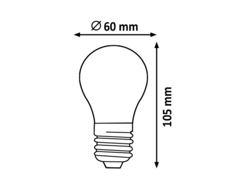 Rabalux 1609 Filament-LED LED žárovka E27 | Přírodní bílá | 65W