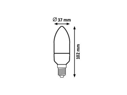 Rabalux 1610 SMD-LED LED žárovka E14 | Teplá bílá | 5W