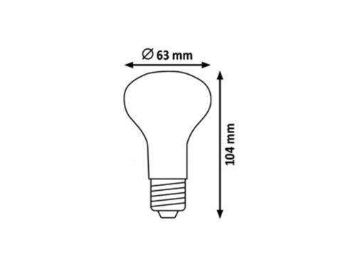 Rabalux 1627 SMD-LED LED žárovka E27 | Přírodní bílá | 7W