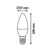 Rabalux 1649 SMD-LED LED žárovka E14 | Přírodní bílá | 6W