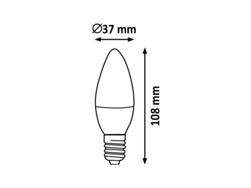 Rabalux 1649 SMD-LED LED žárovka E14 | Přírodní bílá | 6W