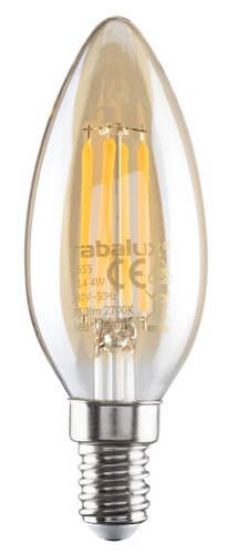 Rabalux 1655 Filament-LED LED žárovka E14 | Teplá bílá | 42W