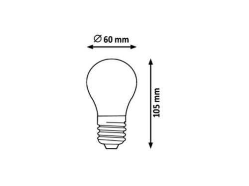 Rabalux 1657 Filament-LED LED žárovka E27 | Teplá bílá | 9W