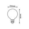 Rabalux 1658 Filament-LED LED žárovka E27 | Teplá bílá | 5,4W