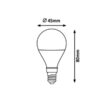 Rabalux 1802 SMD-LED LED žárovka E14 | Teplá bílá | 8W