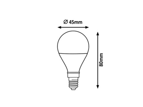 Rabalux 1802 SMD-LED LED žárovka E14 | Teplá bílá | 8W