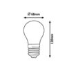 Rabalux 1933 Filament-LED LED žárovka E27 | Teplá bílá | 12W