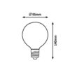 Rabalux 1939 Filament-LED LED žárovka E27 | Přírodní bílá | 12W