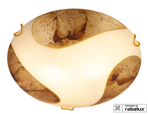 Rabalux 1941 Art gold Klasická stropnice | E27 | Barevný kov | Bílá | Zlatá