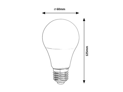 Rabalux 1978 SMD-LED Smart LED Smart žárovka E27 | RGB | Variabilní | Stmívatelné | 10W | Bílá