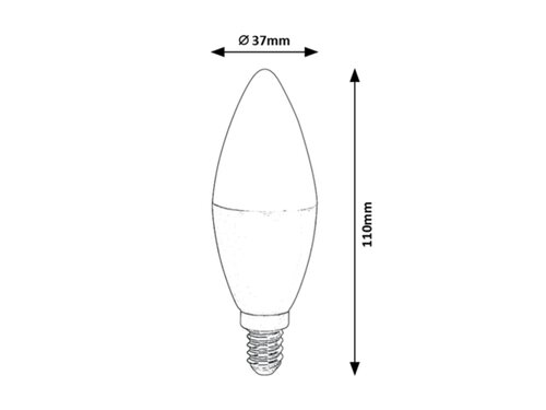 Rabalux 1980 SMD-LED Smart LED Smart žárovka E14 | RGB | Variabilní | Stmívatelné | 5W