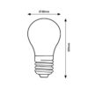 Rabalux 1987 Filament-LED LED Smart žárovka E27 | RGB | Teplá bílá | Stmívatelné | 4W