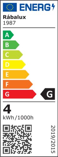 Rabalux 1987 Filament-LED LED Smart žárovka E27 | RGB | Teplá bílá | Stmívatelné | 4W