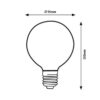 Rabalux 1989 Filament-LED LED Smart žárovka E27 | RGB | Teplá bílá | Stmívatelné | 4W