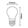 Rabalux 1995 Filament-LED LED žárovka E27 | Přírodní bílá | 12W