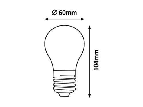 Rabalux 1999 Filament-LED LED žárovka E27 | Teplá bílá | 4W