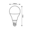 Rabalux 2070 SMD-LED LED žárovka E14 | Teplá bílá | Stmívatelné | 5W