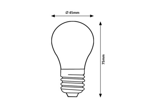 Rabalux 2072 Filament-LED LED žárovka E27 | Teplá bílá | 6W