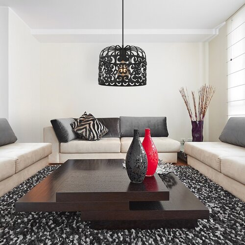 Rabalux 2156 Alessandra Vintage lustr | E27 | Černá
