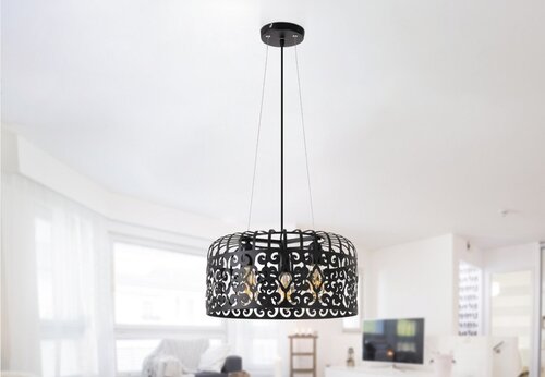 Rabalux 2158 Alessandra Vintage lustr | E27 | Černá
