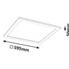 Rabalux 2174 Damek LED Přisazené stropní svítidlo | Přírodní bílá | 40W | Bílá
