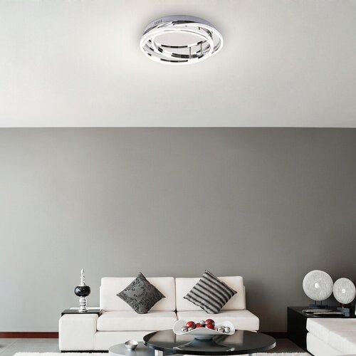 Rabalux 2183 Selena LED Moderní stropní svítidlo | Přírodní bílá | Stmívatelné | 40W | Chrom | Kov
