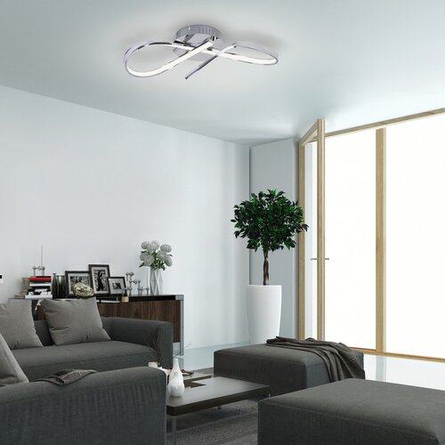 Rabalux 2187 Aniela LED Moderní stropní svítidlo | Přírodní bílá | 20W | Chrom | Kov