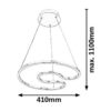 Rabalux 2190 Melora LED Moderní stropní svítidlo | Přírodní bílá | 30W | Chrom | Kov