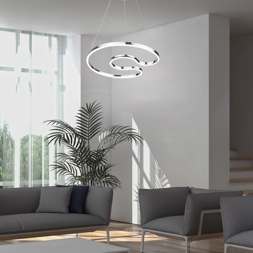Rabalux 2190 Melora LED Moderní stropní svítidlo | Přírodní bílá | 30W | Chrom | Kov