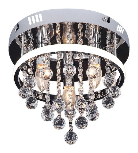 Rabalux 2236 Pallas LED stropní svítidlo | Přírodní bílá | Stmívatelné | 20W | Bílá | Chrom | Kov