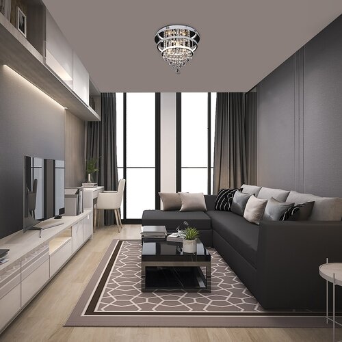 Rabalux 2237 Pallas LED stropní svítidlo | Přírodní bílá | Stmívatelné | 32W | Bílá | Chrom | Kov