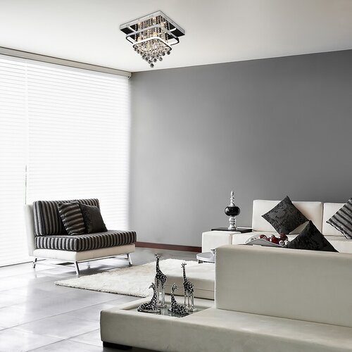 Rabalux 2239 Pallas LED stropní svítidlo | Přírodní bílá | Stmívatelné | 36W | Bílá | Chrom | Kov