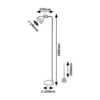 Rabalux 2242 Flint Stojací lampa | E27 | Černá