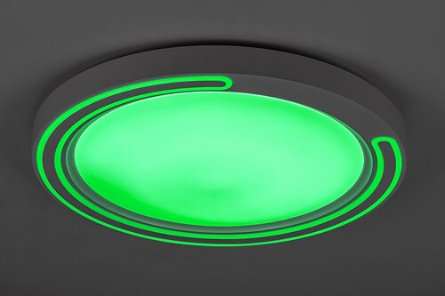 Rabalux 2249 Triton LED Stropní svítidlo s ovladačem | RGB | Variabilní | Stmívatelné | 40W | Bílá