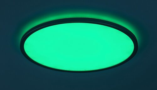 Rabalux 2290 Rasmus LED Stropní svítidlo s ovladačem | Přírodní bílá | RGB | Stmívatelné | 22W | Bílá | Kov | Stříbrná