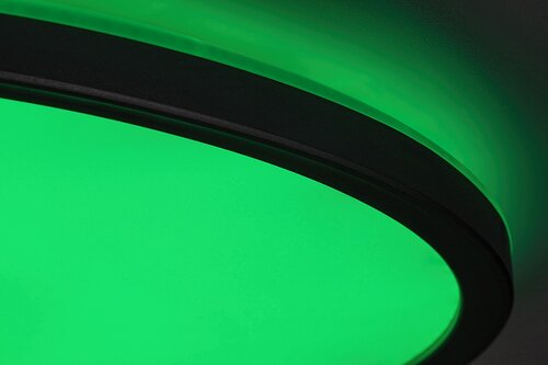 Rabalux 2290 Rasmus LED Stropní svítidlo s ovladačem | Přírodní bílá | RGB | Stmívatelné | 22W | Bílá | Kov | Stříbrná