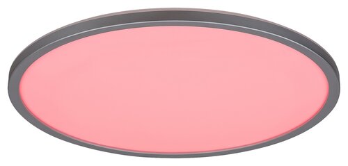 Rabalux 2290 Rasmus LED Stropní svítidlo s ovladačem | Přírodní bílá | RGB | Stmívatelné | 22W | Bílá | Kov | Stříbrná