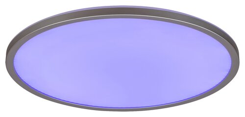Rabalux 2290 Rasmus LED Stropní svítidlo s ovladačem | Přírodní bílá | RGB | Stmívatelné | 22W | Bílá | Kov | Stříbrná