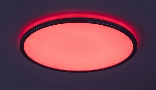 Rabalux 2290 Rasmus LED Stropní svítidlo s ovladačem | Přírodní bílá | RGB | Stmívatelné | 22W | Bílá | Kov | Stříbrná